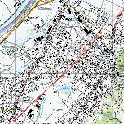 SwissTopo Gais, 1:25,000 digital map
