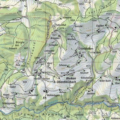 SwissTopo Grandson, 1:25,000 digital map