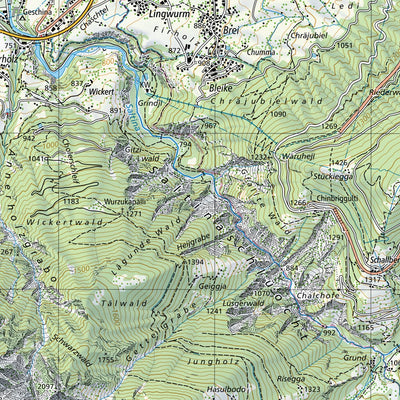 SwissTopo Grono, 1:25,000 digital map