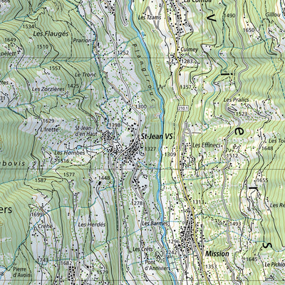 SwissTopo Grono Ost / Sciora West, 1:25,000 digital map