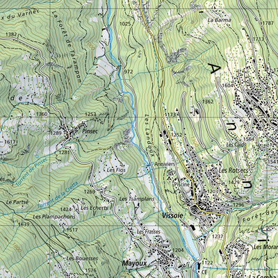 SwissTopo Grono Ost / Sciora West, 1:25,000 digital map