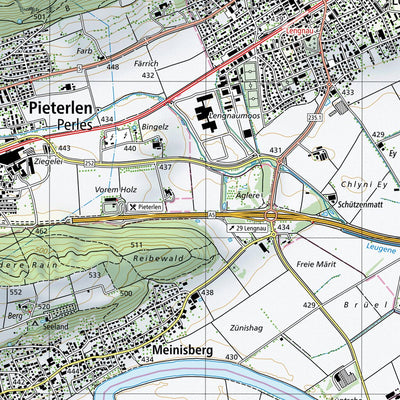 SwissTopo Les Bois, 1:25,000 digital map