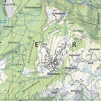 SwissTopo Nesslau, 1:25,000 digital map