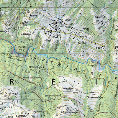 SwissTopo Nesslau, 1:25,000 digital map