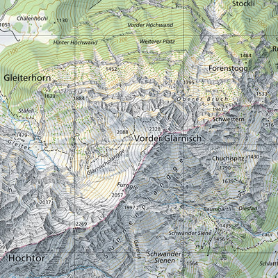 SwissTopo Schesaplana, 1:25,000 digital map