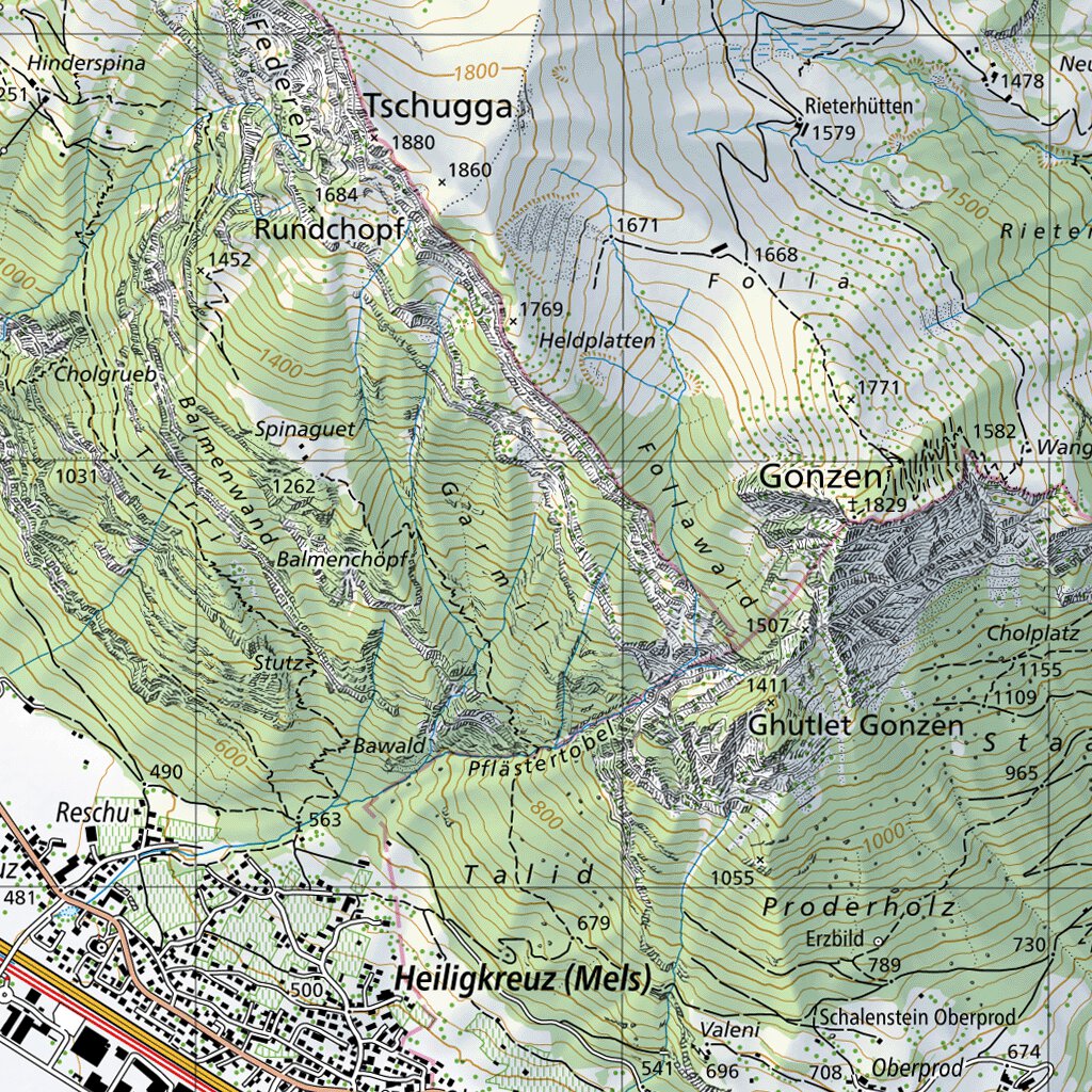 Sulzfluh 1 25 000 Map By SwissTopo Avenza Maps Sulzfluh 1 25 000 Map By SwissTopo Avenza Maps