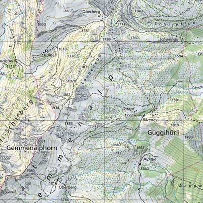 SwissTopo Yverdon-les-Bains, 1:25,000 digital map
