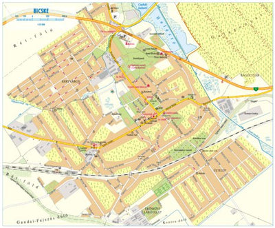 Szarvas András private entrepreneur Bicske city map / várostérkép digital map
