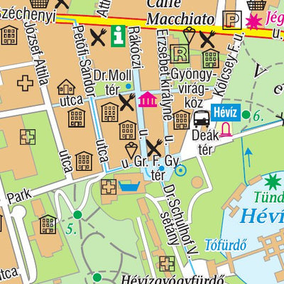 Szarvas András private entrepreneur Hévíz city map, várostérkép digital map