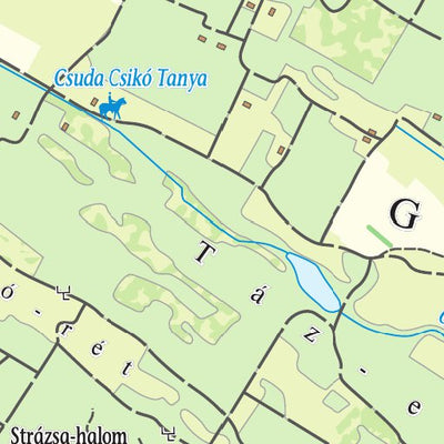 Szarvas András private entrepreneur Nagykőrös-Csemő környéke turistatérkép digital map