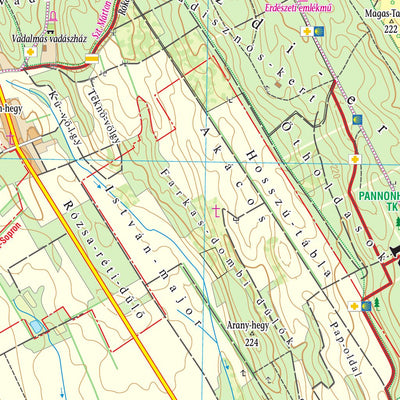 Szarvas András private entrepreneur Sokoró/Cuha-völgye turista, biciklis térkép, Tourist & Biking map; digital map