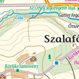 Szarvas András private entrepreneur Szalafő turista-biciklis térkép, tourist biking maps digital map