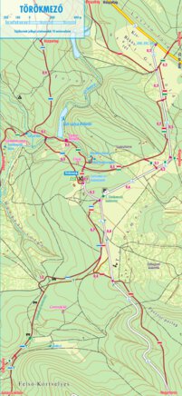 Szarvas András private entrepreneur Törökmező turista-, biciklis térkép; tourist biking map digital map