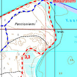 Tapio Palvelut Oy / Karttakeskus Manamansalon virkistysalue 1:25 000 digital map