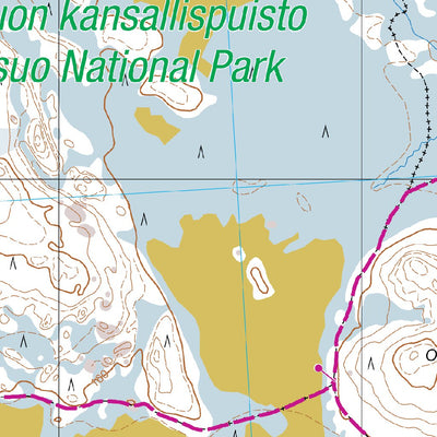 Tapio Palvelut Oy / Karttakeskus Patvinsuon kansallispuisto 1:25 000 digital map