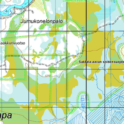 Tapio Palvelut Oy / Karttakeskus Savukoski Pelkosenniemi Oratunturi, Topokartta 1:50 000 digital map