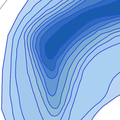 TERFA Caribou (lac) - Bathymétrie digital map