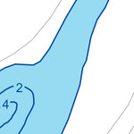 TERFA Croisé (lac) - Bathymétrie digital map
