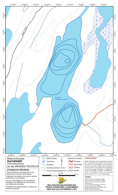 TERFA Grosses-Truites #2 (lac des) - Bathymétrie digital map