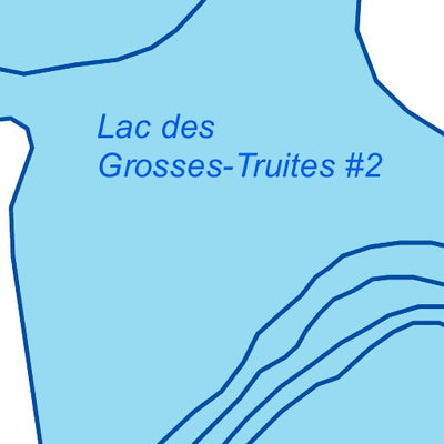TERFA Grosses-Truites #2 (lac des) - Bathymétrie digital map