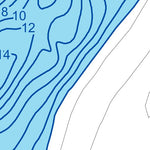 TERFA Long #2 (lac) - Bathymétrie digital map