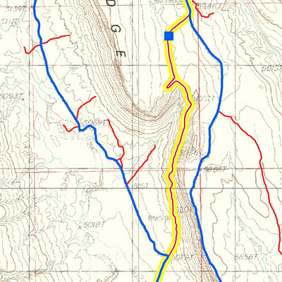 TESS Cartography Arch Canyon, Hotel Rock and Texas Flat digital map