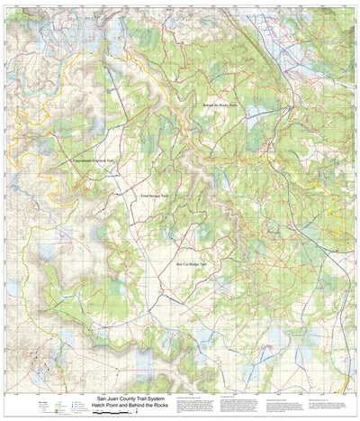 TESS Cartography Hatch Point and Behind the Rocks ATV/OHV Trail System Map digital map