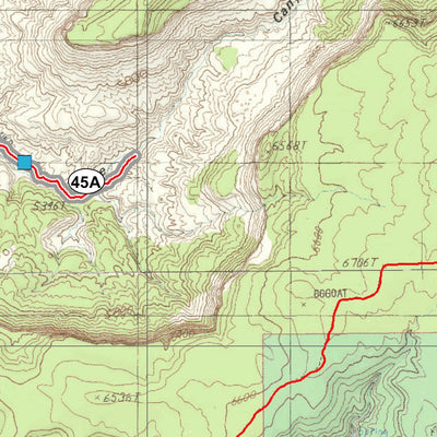 TESS Cartography Jacobs Chair, Piute Pass and Tables of the Sun ATV/OHV Trail System Map digital map