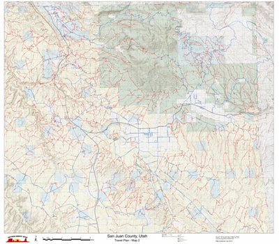 TESS Cartography San Juan County Utah Travel Plan - Map 2 digital map