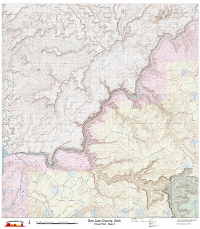 TESS Cartography San Juan County Utah Travel Plan - Map 3 digital map