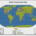 Three Scale Strategy Global Transportation Map digital map