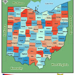 Three Scale Strategy Ohio County Map digital map