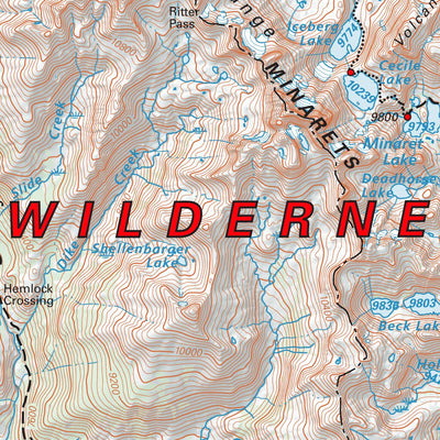 Tom Harrison Maps Ansel Adams Wilderness digital map