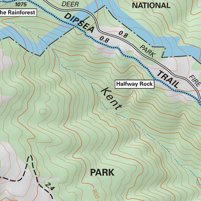 Tom Harrison Maps Dipsea Trail and Mountain Play digital map
