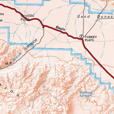 Tom Harrison Maps Joshua Tree National Park digital map