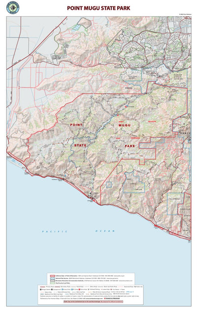 Tom Harrison Maps Pt Mugu State Park digital map