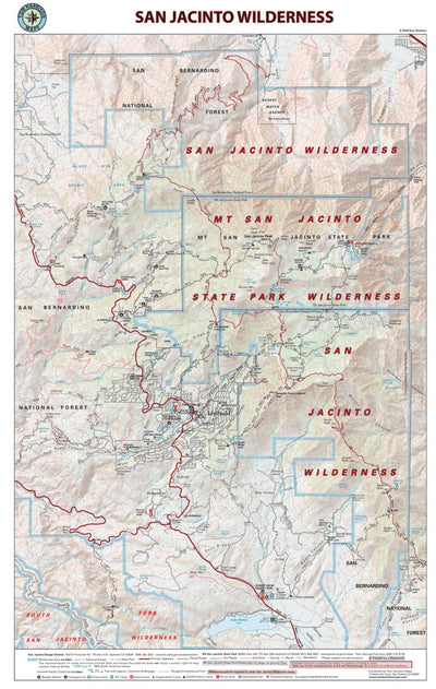 Tom Harrison Maps San Jacinto Wilderness digital map