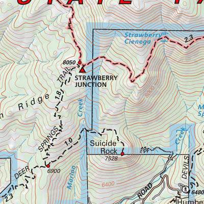 Tom Harrison Maps San Jacinto Wilderness digital map