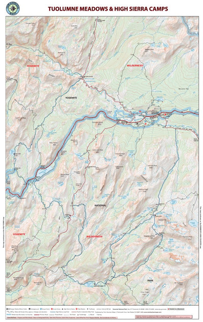 Tom Harrison Maps Tuolumne Meadows digital map