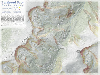 Trail Note Maps Berthoud Pass Backcountry Ski Map digital map