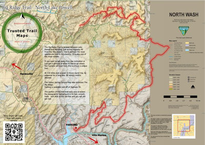 Trusted Trail Maps Inc. Big Ridge OHV Trail - North Lake Powell Utah digital map