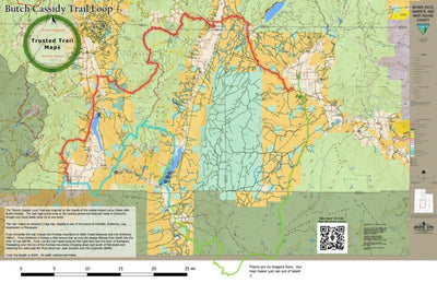 Trusted Trail Maps Inc. Butch Cassidy Trail Utah digital map