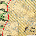 Trusted Trail Maps Inc. Indian Springs Loop Trail - Ticaboo Utah digital map