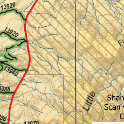 Indian Springs Loop Trail - Ticaboo Utah Map by Trusted Trail Maps Inc ...