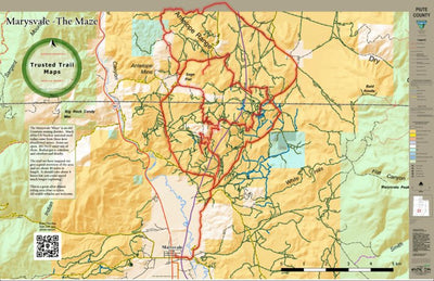 Trusted Trail Maps Inc. Marysvale Utah - The Maze digital map