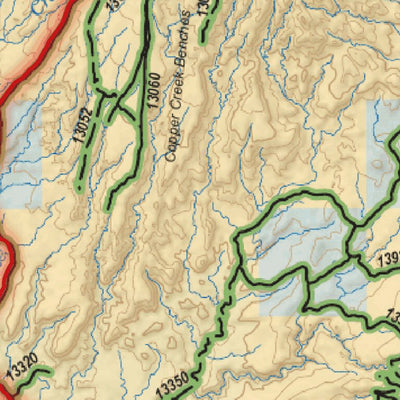 Trusted Trail Maps Inc. Mount Hillars Loop - Ticaboo Utah digital map