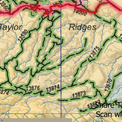 Trusted Trail Maps Inc. Mt Pennell Loop - North Lake Powell Utah digital map