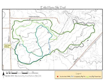 Two Harbors Ski Club Two Harbors Ski Trail Map digital map