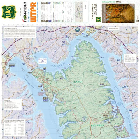 Underwood Geographics Land Between the Lakes, North Side (North Tile) & Lengend bundle exclusive