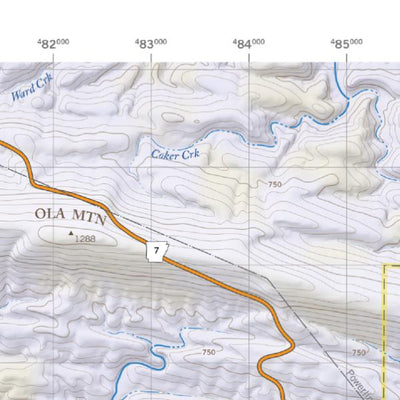 Underwood Geographics Ouachita Trail Eastern (3 of 3), West Side (WestTile) bundle exclusive